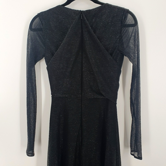 Talbot Runhof Black Metallic Twisted Gown - Picture 2 of 8